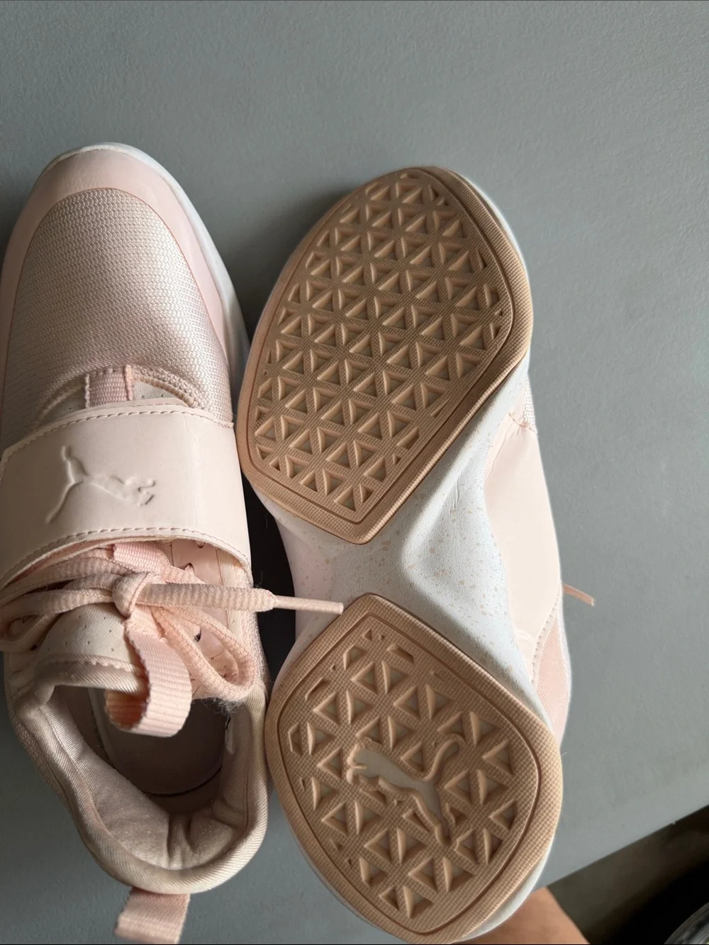 Puma kids Light Pink Slip-On Athletic Sneakers